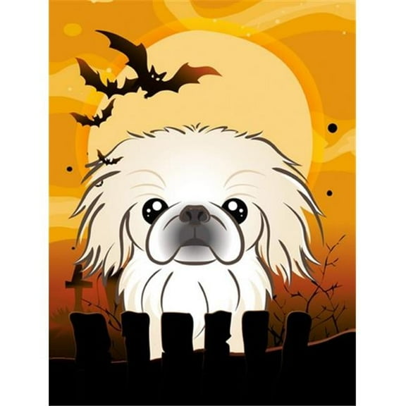 Caroline's Treasures BB1779GF Halloween Pekingese Flag Garden Size , Small, multicolor