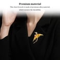 thumbnail image 4 of Fire-Bird Brooch Chest Pendent Fashion Jewelry Sparkling Brooches Rustproof Multicolored Lady Accessories Exquisite Yellow, 4 of 9