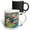 Multicolor, variant on 3drose, Woman Catching Hearts from Cupids Cornucopia, 11oz Two-tone Green Mug