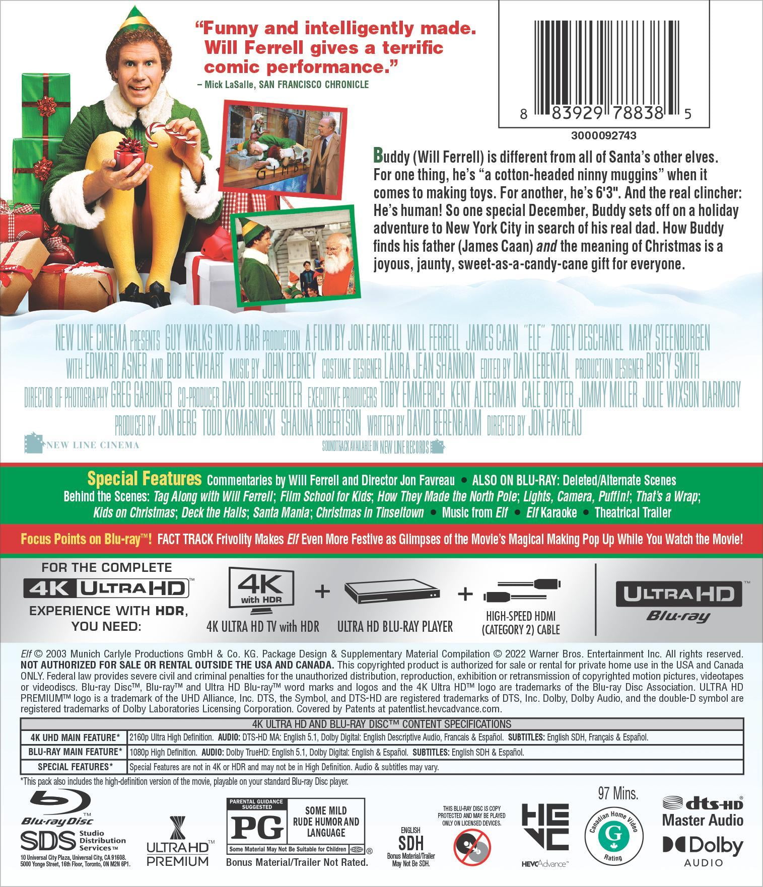 Elf (4K Ultra HD + Blu-ray), Comedy, New Line Cinema