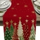 thumbnail image 5 of Christmas Tree Snowflakes Holiday Decoration Table Runner Seasonals Winter Red And Green Kitchen Table Decoration Suitable For Restaurant Party Decoration, 5 of 6