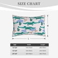 thumbnail image 3 of Plush Throw Pillow Covers, cartoon crocodile Pillow Cases with Invisible Zipper, Breathable Microfiber Pillow Cases Standard Size for Sleeping Bedroom Sofa Living Room, 3 of 5