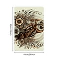 thumbnail image 2 of Creowell Owl Floral Vintage Illustration Diatom Mud Mat Non-Slip 24x16in, 2 of 5
