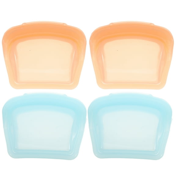 Fovewise 4pcs Reusable Silicone Medicine Pouch Bags for Travel Small Clear Travel Pouch Medication Travel Case Medicine Organizer Small Silicone Bags Travel Medicine Pouches 50ml