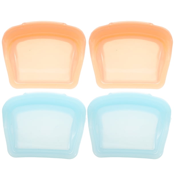 4 bolsas reutilizables de silicona para medicamentos, para viajes, pequeñas y transparentes, organizador de medicamentos, bolsas pequeñas de silicona de 50 ml