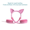 thumbnail image 3 of iClever Children Headphones with Volume Limiter Food Grade Silicone Headsets for Girls, Pink, 3 of 6