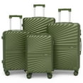 thumbnail image 1 of Joyway Ensemble de Bagages Rigides 4 Pcs avec Roues Pivotantes et Cadenas TSA, Ensemble de Bagages Légers à Main pour l'École, les Voyages, la Fin de Semaine (Vert), 1 of 7