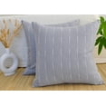 thumbnail image 6 of 20 x20 inches Gray Cotton Pillow Covers  / Woven Stripes Patterned Modern Cushion Covers / Simple Throw Pillow Cases Contemporary Luxury  Sofa, Couch, Bed, Set of 2, 6 of 14