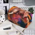 thumbnail image 7 of Kdxio Oil Paintings of Elephants for Double Compartment Pen Case Oxford Organizer with Zipper Pockets for Students Artists, 7 of 7