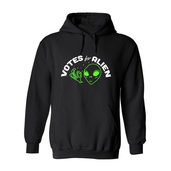 Votes For Alien Design Hoodie Men -Image by Shutterstock, Male Small
