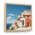 thumbnail image 2 of Designart "Tones Fontanas Italy Terracotta wall art I" Architecture Floater Framed Canvas Wall Art, 2 of 7