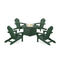 Trex® Outdoor Furniture™ 5-Piece Monterey Bay Adirondack Conversation Set with Fire Pit Table in Rainforest Canopy