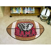 SPORTS LICENSING SOLUTIONS FANMATS NCAA University of Alabama Crimson Tide Nylon Face Football Rug