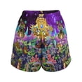thumbnail image 5 of Island My Singing Monsters Women's Leg Shorts Drawstring Elastic High Waist Loose Short Summer Home Beach Holiday Sweat Shorts With Pockets For Lady Girls, 5 of 6