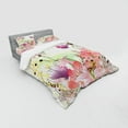thumbnail image 3 of Ambesonne Romantic Bedding Set 3 Pcs, Garden Flowers, Twin, Pale Pink Purple, 3 of 3