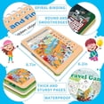 thumbnail image 2 of Elfew Travel Game Cards – 2 Pack, 13 Games, 56 Reusable Activities, 2 Pens & Cloth – Spiral Binding, Waterproof, Less Screen Time Toys, 2 of 9