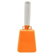 8.6 inch Tennessee Orange Bell White Handle Cowbell with Stick Grip Handle Used for Cheering at Sporting Events - Cow Bell by Stewart Tradingâ?¢