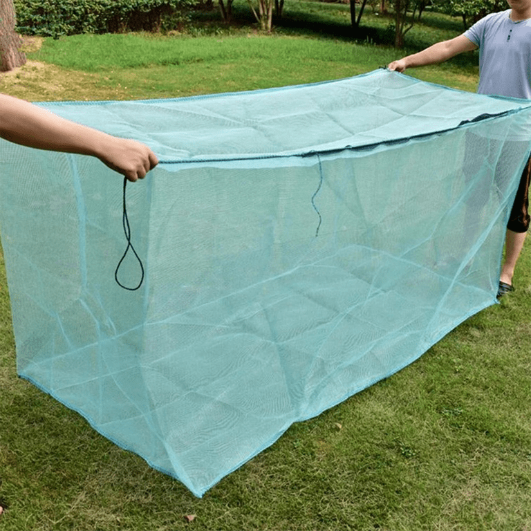 aquaculture green breeder fish net Breed Fishing Nets Cage Mesh Stake Net Small Grid Catch Fish Net Box  Aquaculture Pond Fish Farming Net Square Trap Net