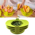 thumbnail image 1 of Trancheuses de Fruits et Légumes 4 en 1, Coupe-Fruits, Trancheuse en Acier Inoxydable, Passoire à Tomates Robuste compatible avec Machine à Cuisiner, Râpe à Talon avec Récupérateur, 1 of 3