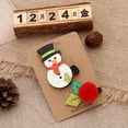 thumbnail image 2 of Juego de pinzas para el pelo de pato Cateissary Navidad Santa Claus Muñeco de nieve, 2 of 6