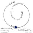 thumbnail image 5 of Elegant 925 Sterling Silver Blue Anklet Foot Chain, 5 of 5