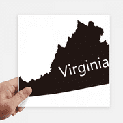 Virginia America USA Map Outline Sticker Tags Wall Picture Laptop Decal Self adhesive