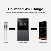 Typhur Sync Dual Pro Smart Wireless Meat Thermometer 3000 FT Sub-1G Enhanced Signal, WiFi Unlimited Range, 6 Sensor Probe
