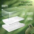 thumbnail image 6 of Turtle Tank with Adjustable Water Pump Filter, Full View Visually Tortoise Aquarium Habitat, Glass Material Easy Changing Water&Clean for Small Amphibious Creatures Reptiles (23"×13.5"×10"), 6 of 9
