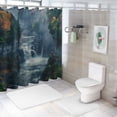 thumbnail image 7 of Shangniulu Shower Curtain for Bathroom with Hooks,Without Odor Polyester Fiber Material,Natural Scenery Bathroom Decorative Shower Curtains Water Repellent Washable White, 7 of 7