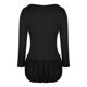 thumbnail image 3 of Vestido de Manga Corta para las Mujeres, Color Sólido Encaje Hasta Cintura Retracta Satén Tenedor Dividido, Cuello Redondo Midi, 3 of 8