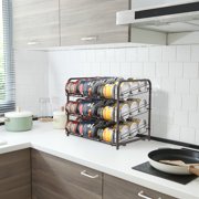 3-Tier Stackable Rack Organizer, Metal Bronze, 16.73 x 12.2 14.76
