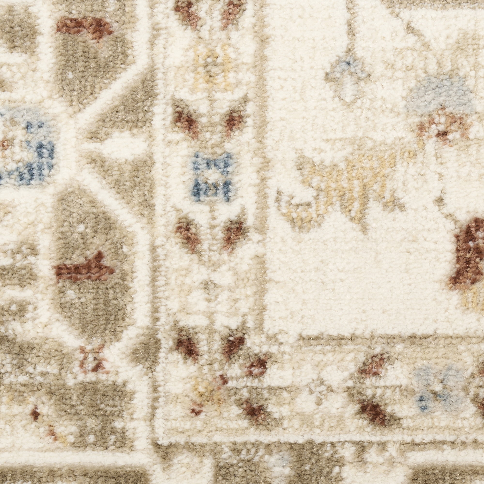 Nourison Pardis 4' x 6' Ivory Taupe Vintage Indoor Rug