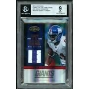 Amani Toomer Card 2012 Certified Fabric of the Game Prime #44 BGS 9