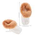thumbnail image 4 of par de plantillas de invierno mullidas para hombre y mujer, con agujeros de felpa desmontables, cálidas y suaves (talla 40-41)., 4 of 7