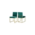 thumbnail image 5 of Contemporary Chic Modern, Contemporary Velvet Upholstered Dining Chair with Durable Metal Base, Set of 2, 18" W x 22" D x 32" H, Chic Dining Table Chairs, 5 of 6