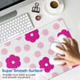 thumbnail image 4 of Long Mouse Pads for Desk,Pioneer Flower Floral Print Pattern Desk Mats on Top Of Desks, Desk Mouse Pad Extra Large with 3mm Non-Slip Base and Stitched Edge for Gaming,Office,Work,Home 31.5"x11.8", 4 of 6