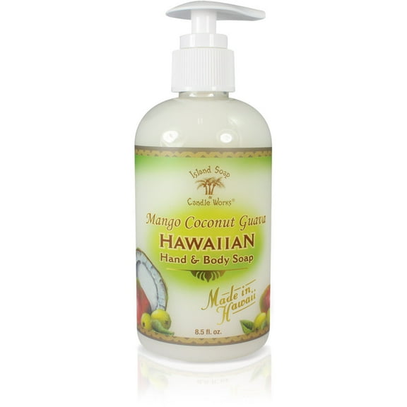 Island Soap & Candle Mango Coconut Guava Liquid Hand Soap
