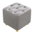 thumbnail image 4 of simhoa Foot Stool Change Shoe Stool Stylish Foot Rest for Home Living Room Entrance gray, 4 of 8