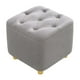 thumbnail image 4 of Taburete para pies Reposapiés Asiento acolchado Taburete otomano antideslizante estable Taburete pequeño para vestidor Entrada Guardería Sofá Hogar , gris Macarena Escabel, 4 of 8
