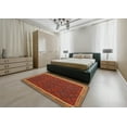 thumbnail image 5 of Ahgly Company Machine Washable Indoor Rectangle Contemporary Neon Red Area Rugs, 8' x 12', 5 of 7
