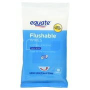 Equate Flushable Wipes, Fresh Scent, 5 packs of 48 wipes, 240 wipes