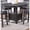 Gray, variant on Counter Height Oval Dining Table with Storage | Perfect for Cozy Family Dinners | Wood Veneer Exterior | Solves Clutter Problem