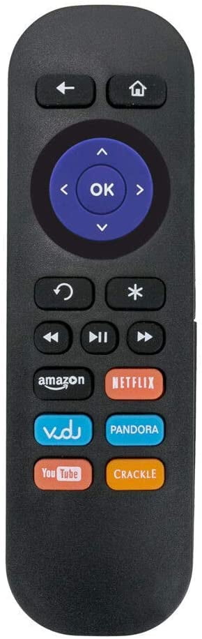 Gvirtue Replacement for All Roku TV Remote Control ONN Roku TV Hisense with Button for Netflix VUDU Universal for TCL Hulu Insignia Sharp Disney Plus 