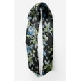 thumbnail image 2 of Bimba Gray Leaves & Blue Flower Floral Printed Pure Silk Scarf For Hair Neck Head Bandanas For Women 40 x 40 Inches, 2 of 6