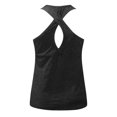 thumbnail image 6 of Summer Tops for Women Women's Racerbacks Workout Yoga Tank Tops Sleeveless Women Activewear All for Air Top Baseball Top 34b Shelf Bra Silk Adult 4x Camisoles, 6 of 7