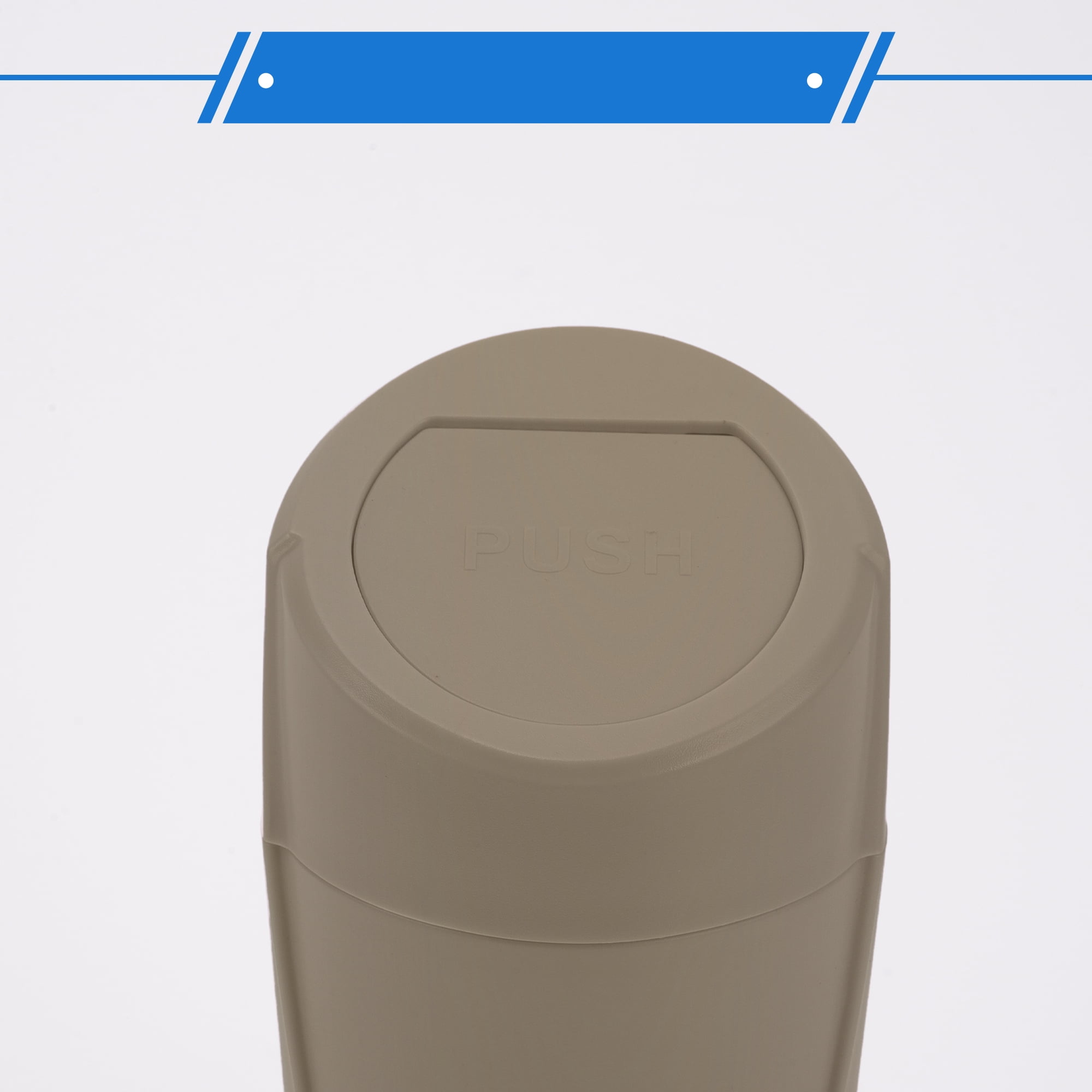 Unique Bargains 1 Pcs Car Trash Can 3.1x7.9in Bin Auto Portable ABS Cup Beige