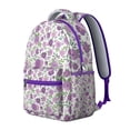thumbnail image 2 of Bright Floral Print Student Backpack Lightweight, Multifunctional School Backpack with Romantic Rose and Peony Pattern, Adjustable Strap, Perfect for Everyday Use, 2 of 6