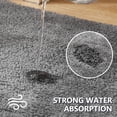 thumbnail image 4 of COFEST Bathroom Carpet Mat Non Slip Absorbent Super Comfortable Machine Washable Quick Drying Non Slip Floor Mat Door Mat Absorbent Door Mat Non Slip Bathroom Gray, 4 of 7