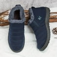 thumbnail image 5 of Modisza Womens Snow Boots Waterproof Winter Ankle Booties Comfortable Fleece Lined Outdoor Slip on Walking Shoes Blue 10.5, 5 of 9