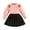 a-Pink9153, variant on Girls Daily Wear Set Children Kids Fashion 2 Piece Outfits Long Sleeve Crewneck Knitted Top With Bow Details Solid Color Leather Skirt For Daily Wear Stylish Outfits